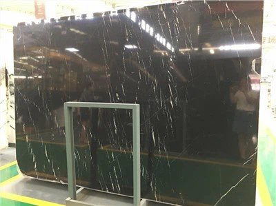 Dalles de marbre Nero Marquina populaires