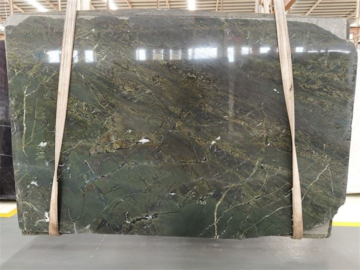 Verde Borgogna marble slab